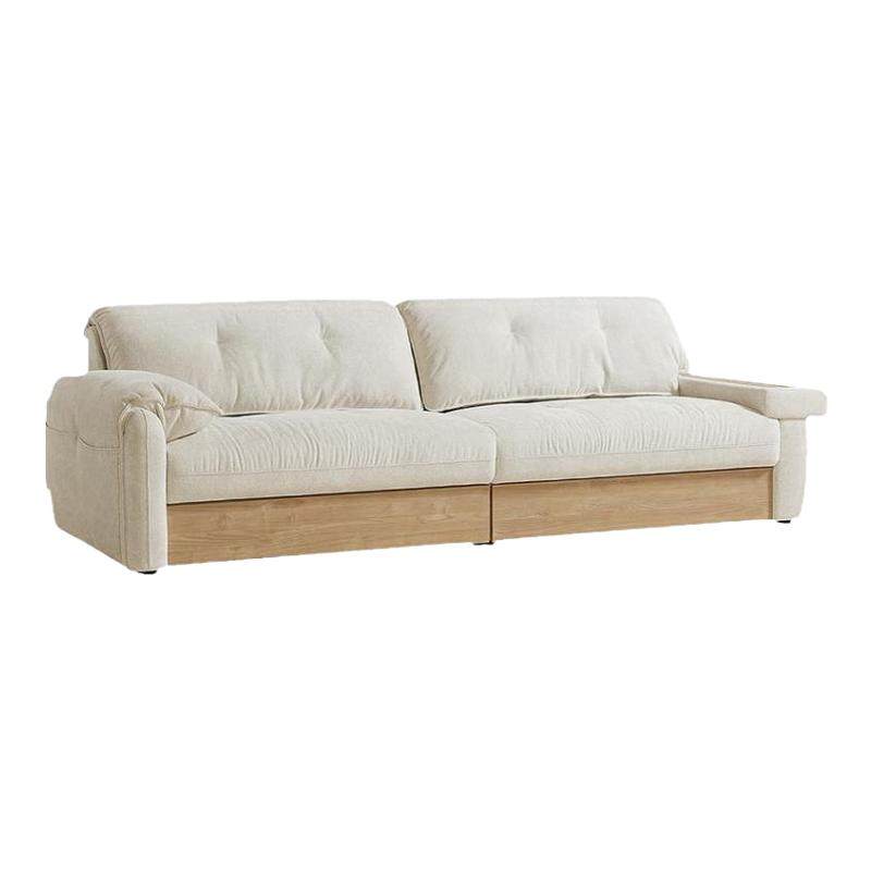 林氏家居现代简约仿棉麻布艺沙发