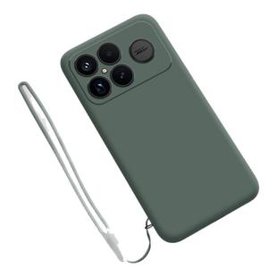 保护套高级感K70E全包防摔50 30液态硅胶60简约带手绳男女软后外后 K80至尊版 适用红米K90promax手机壳新款