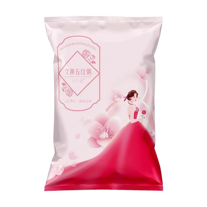 五红粥五谷杂粮女神粥原材料红豆红米红皮花生红枣养生杂粮粗粮粥