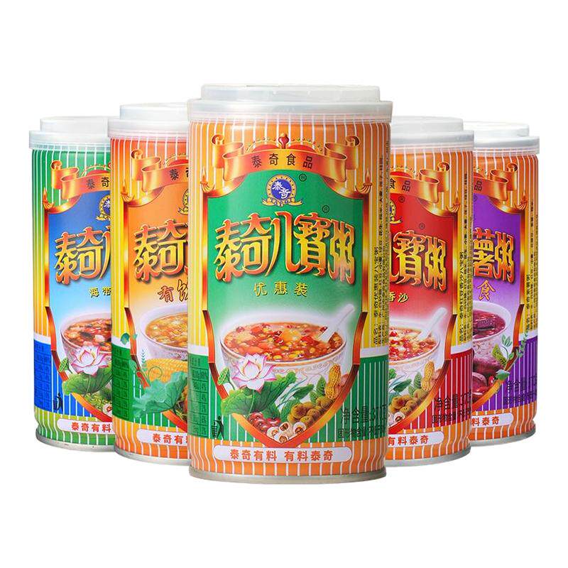泰奇八宝粥6罐五谷杂粮早餐粥紫薯方便食品甜粥代餐速食粥大罐装