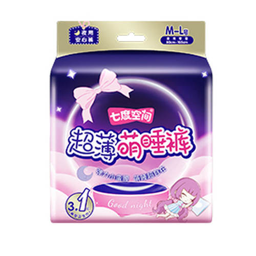 七度空间超薄萌睡裤安心裤