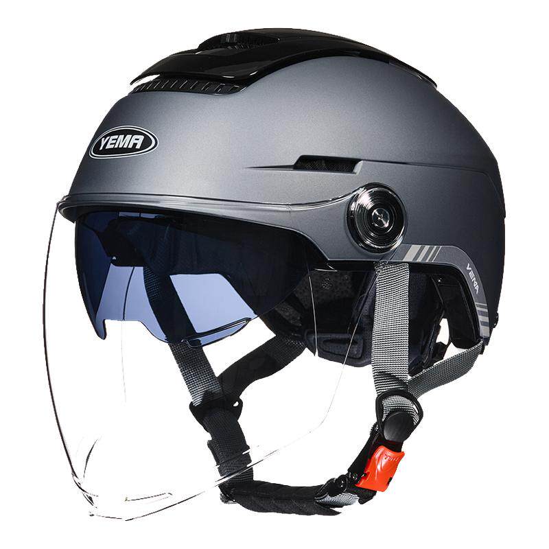 YEMA野马新国标3C认证电动摩托车头盔男女夏季半盔四季通用安全帽