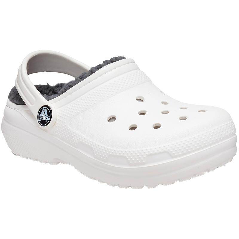 Crocs男女童冬季棉鞋加绒洞洞鞋