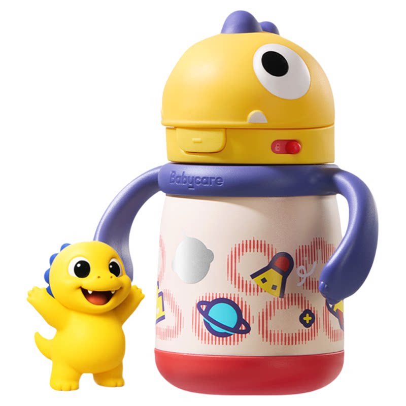 babycare恐龙保温杯316不锈钢儿童吸管杯6个月以上1到3岁饮水杯 - 百亿补贴品牌优选出品