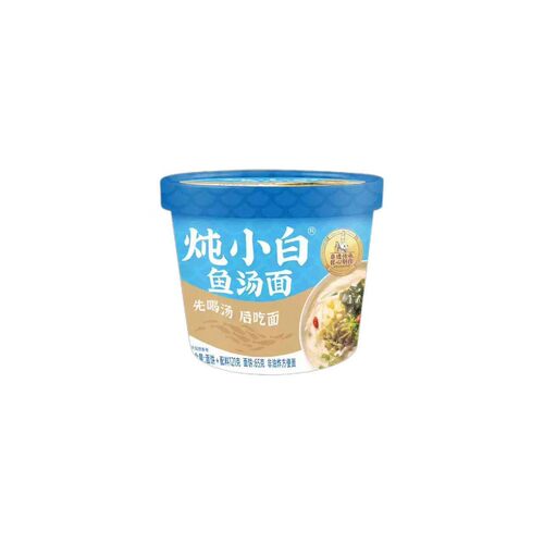 炖小白鱼汤面泡面免煮冲泡