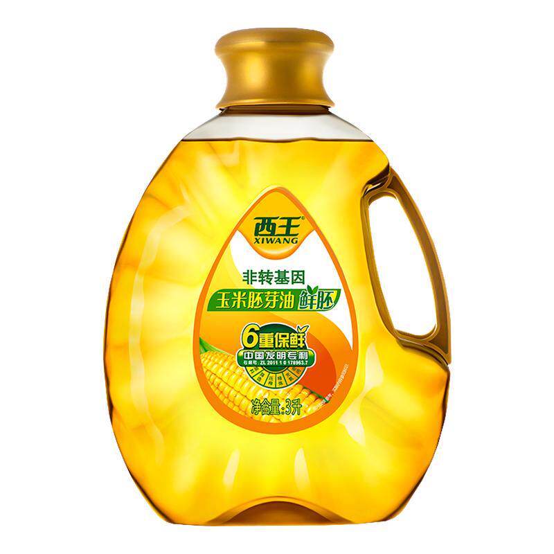 西王鲜胚玉米胚芽油3L*1瓶非转基因6重保鲜