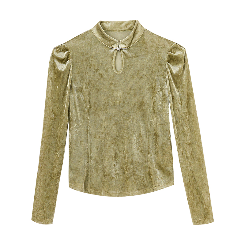 MOFAN摩凡冬新款沙砾色小衫