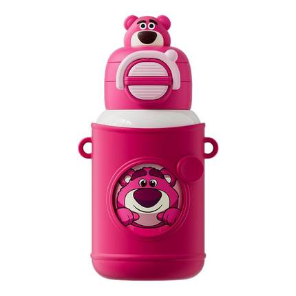 迪士尼儿童保温杯男孩上学专用水杯小学生316不锈钢吸管双饮水壶