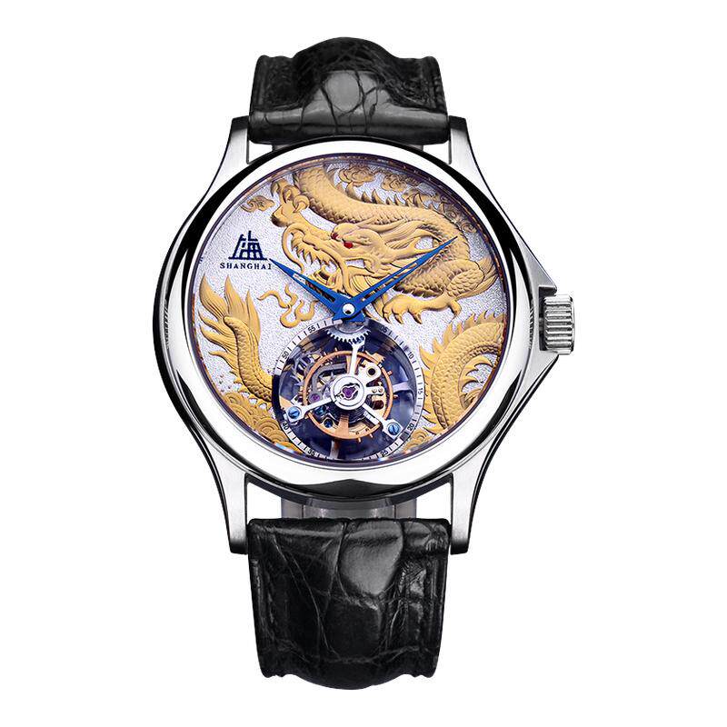 上海龙年纪念款祥龙浮雕陀飞轮