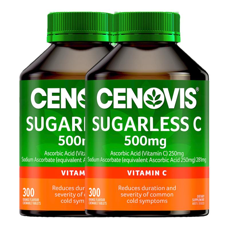 【百亿补贴】cenovis萃益维维生素c片cv焕白维生素c咀嚼片300*2