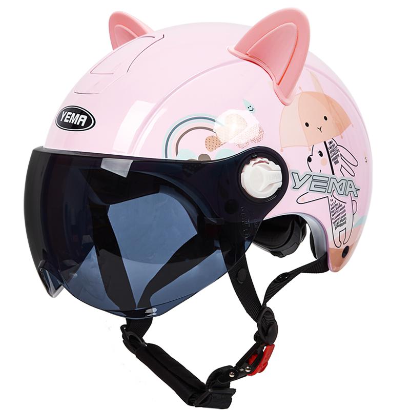 野马3C认证电动摩托车头盔男女夏季防晒半盔电瓶车四季通用安全帽