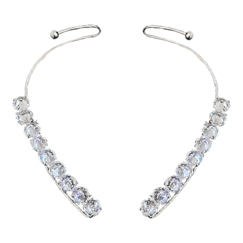 银色设计感耳夹耳骨夹