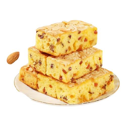 小米山药苹果糕营养软糯早餐鸡蛋糕红枣夹心点心休闲零食品的雲