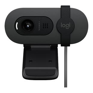 罗技Brio90电脑摄像头台式 家用直播网课会议外接带麦克风一体高清