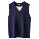 冬季 男士 保暖背心双面德绒山羊毛加绒加厚无痕自发热贴身男款