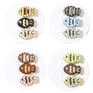 畹町可爱猫鱼压夹少女侧边刘海夹子头饰发夹