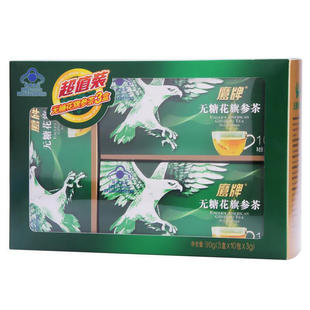 年货礼盒】40包鹰牌花旗参茶西洋参颗粒增强免疫力人参皂苷送礼