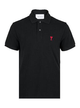AMI Alexandre Mattiussi男士logo刺绣全棉短袖polo衫男春夏XY