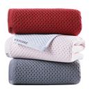 3条金号毛巾纯棉纱布蜂巢蜂窝全棉浴巾洗脸洗澡家用成人吸水速干