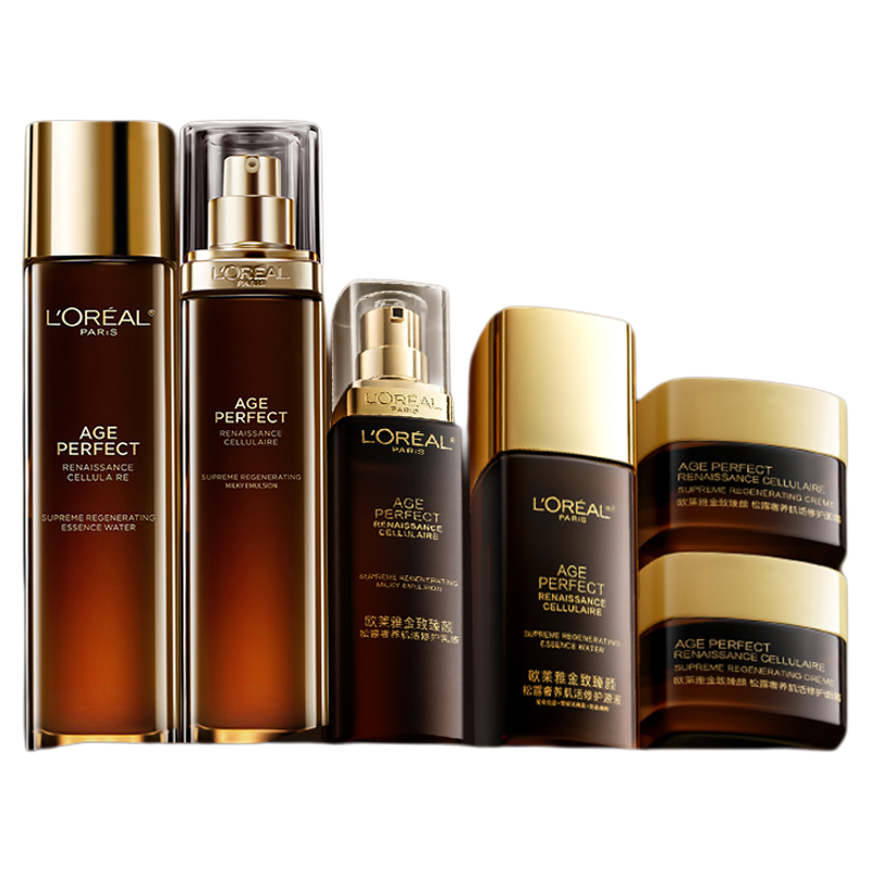 欧莱雅金致臻颜松露水乳套装护肤品补水保湿滋养型面霜官方旗舰店