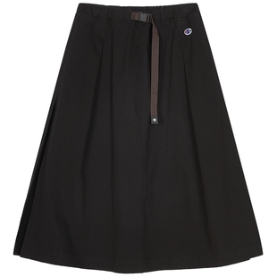 风工装 中长裙女美式 半裙 卡其a字秋季 Champion冠军半身裙25夏季