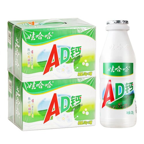 娃哈哈AD钙奶原味220g*24瓶/48瓶