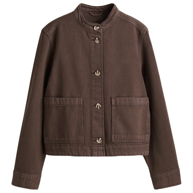 HM女装短外套冬季miu系穿搭立领廓形纽扣上衣1282397,女装/女士精品,短外套,淘宝优惠券,粉丝福利购,淘宝优惠卷