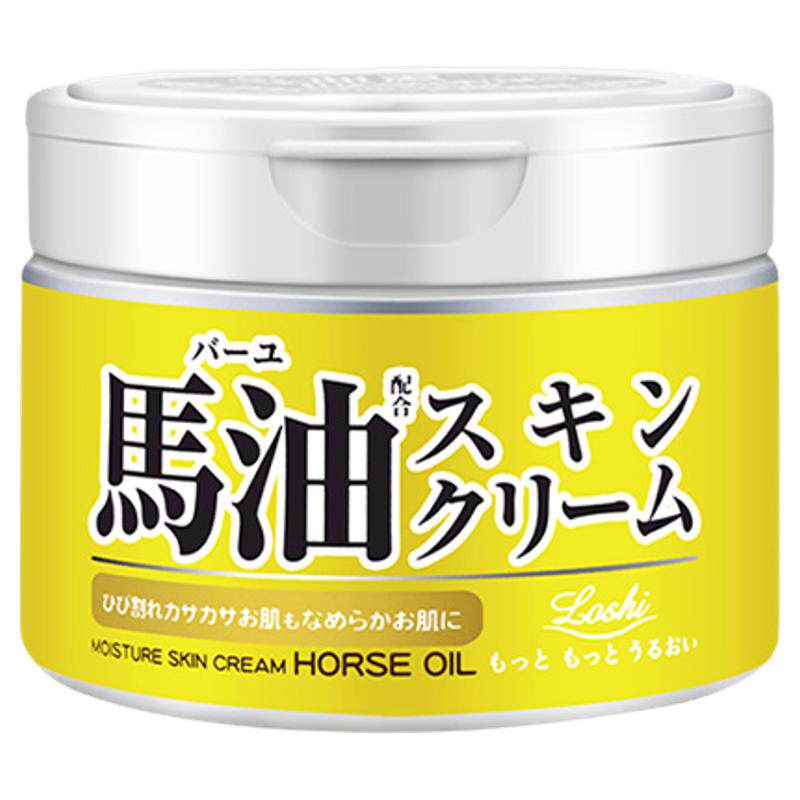马油面霜日本Loshi保湿润肤女身体乳霜220g大罐装正品官方旗舰店