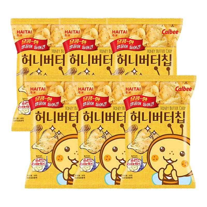 卡乐比薯片海太蜂蜜黄油奶酪彩虹黑松露韩国进口休闲膨化零食小吃