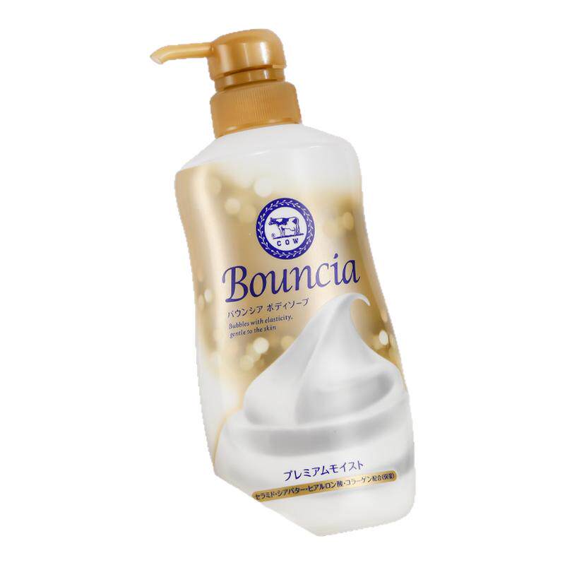 日本COW进口牛乳石碱沐浴露美肤牛奶美白泡泡滋润护肤沐浴乳460ml
