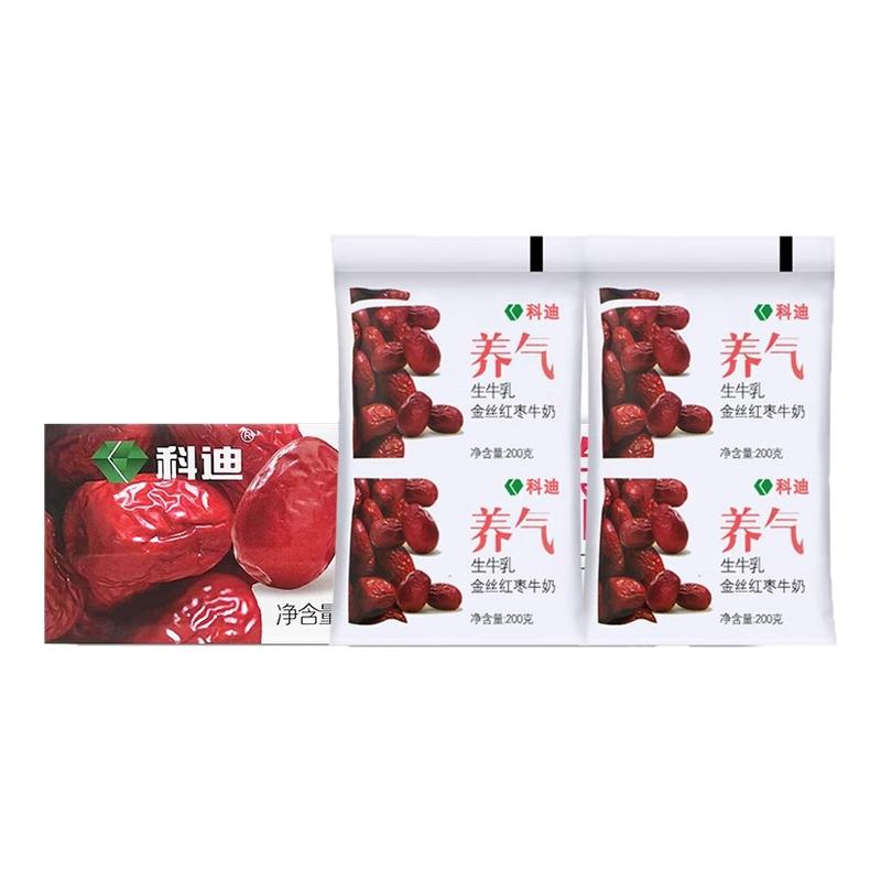 科迪金丝红枣牛奶200g*12袋新鲜优质奶源香浓红枣味品牌甄选