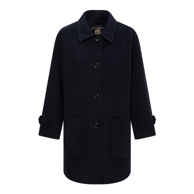 Scofield女装率性毛呢大衣