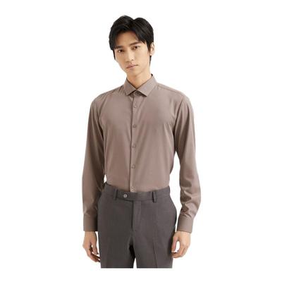 【挺括有型】利郎青年商务长袖衬衫男2025秋季休闲衬衣男Q4QZC014