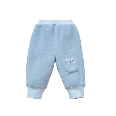 宝宝加绒休闲裤子冬季加厚