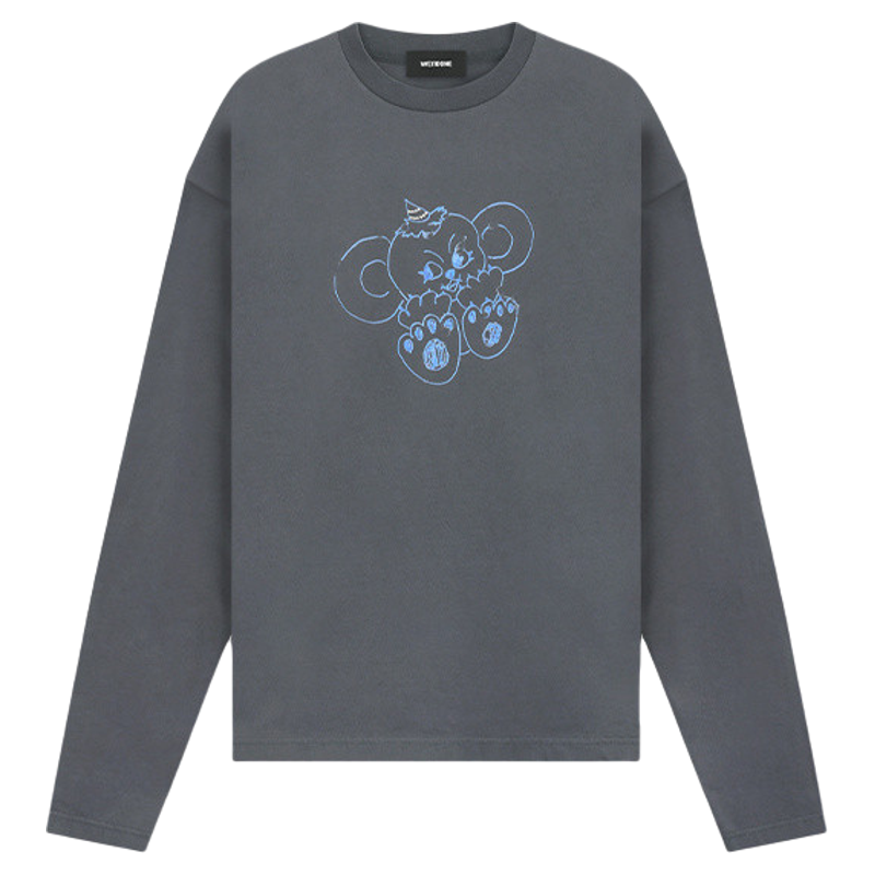 【明星同款】WE11DONE男女同款怪兽图案印花长袖T恤,男装,T恤,淘宝优惠券,粉丝福利购,淘宝优惠卷