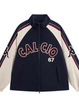 Kappa卡帕男装2026春季新款简约复古百搭保暖立领棉服K0G12MM02