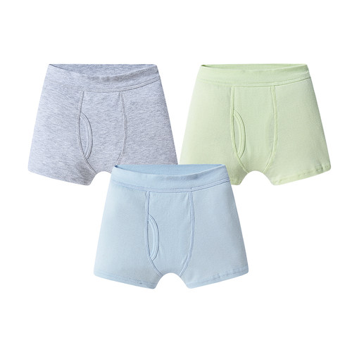 三枪3枚a类升级全棉白色儿童内裤