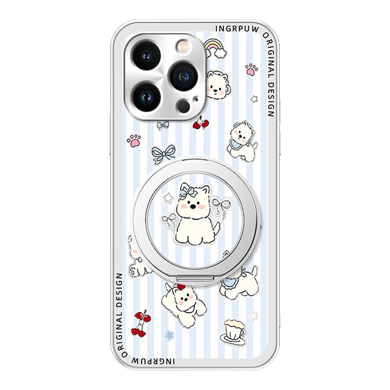 （散热冰感)适用苹果17pro手机壳新款华为mate80p西高地小米17全包vivoS60防摔磁吸支架OPPO卡通荣耀600女款图片