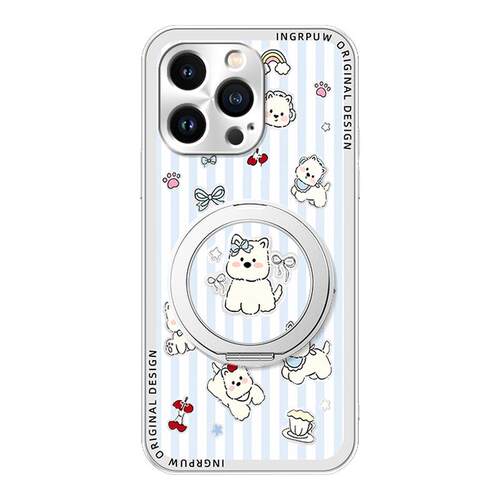 （散热冰感)适用苹果17pro手机壳新款华为mate80p西高地小米17全包vivoS60防摔磁吸支架OPPO卡通荣耀600女款