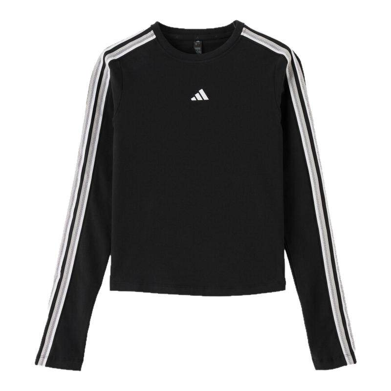 Adidas阿迪达斯女装2026秋季新款FAV 3S LS TEE休闲长袖T恤KZ1556