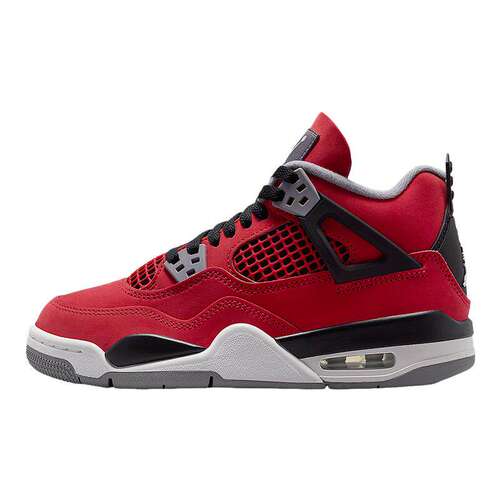 耐克女鞋AIR JORDAN 4 AJ4大红公牛黑红复古休闲篮球鞋FQ8213-600