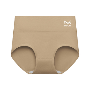 猫人高腰收腹内裤女纯棉透气大码2025新款全棉裆本命年红色三角裤