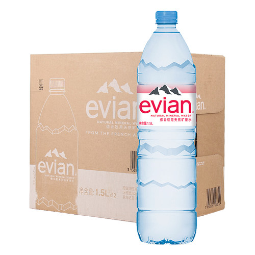 法国依云Evian天然矿泉水整箱