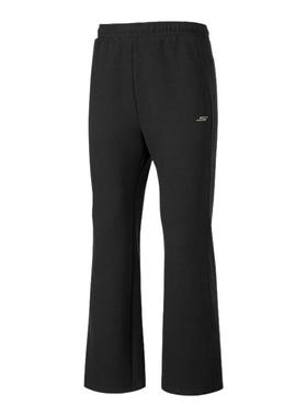 Skechers斯凯奇女裤25秋冬阔腿裤针织休闲运动长裤P425W041/0018