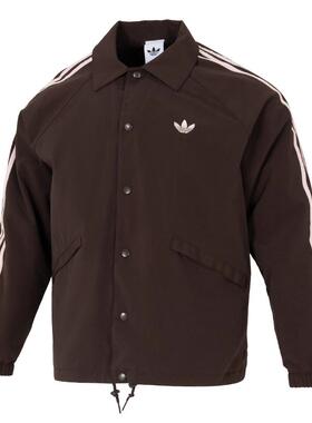 Adidas阿迪达斯三叶草男装2026春季新款3S JKT外套夹克KE3595