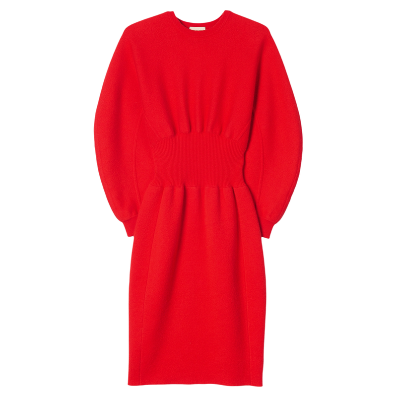 Gobi戈壁25冬季休闲时尚中长款山羊绒女士长袖针织连衣裙WK1099