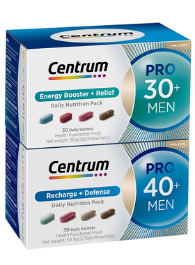 Centrum善存海外PRO男士营养包多种复合维生素男女30+40B族旗舰店