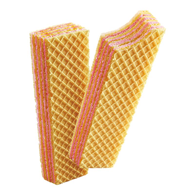 徐福记威化饼干草莓提拉米苏味休闲夹心饼干小吃休闲零食品奶香味