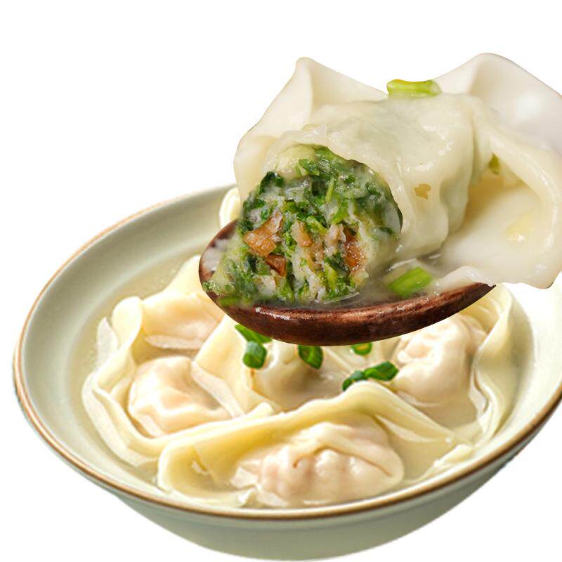 [中华老字号]梅龙镇上海特色大馄饨鲜肉荠菜馅速食手工早餐夜宵