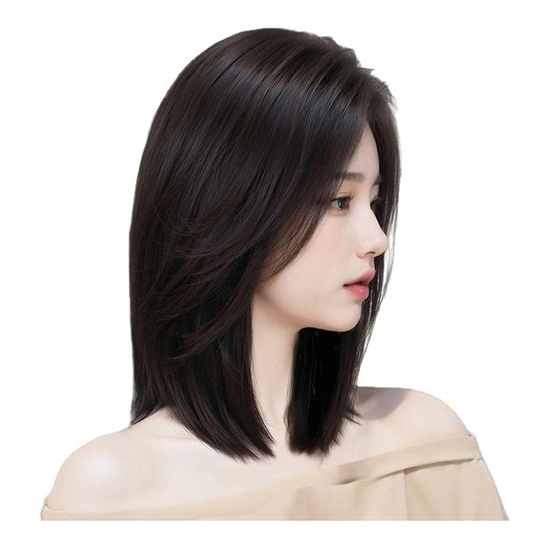 【升级真发增量】气质偏分锁骨发